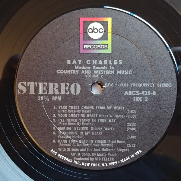 Ray Charles : Modern Sounds In Country And Western Music Volume Two (LP, Album, RE)