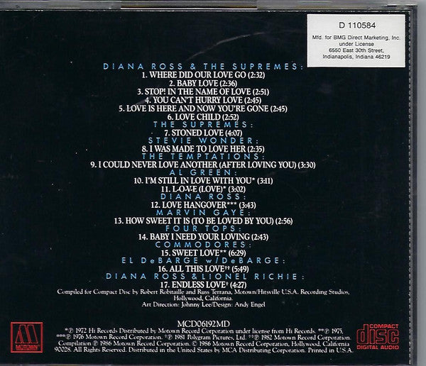 Various : You Can't Hurry Love (All The Great Love Songs Of The Past 25 Years) (CD, Comp, Club, RE)