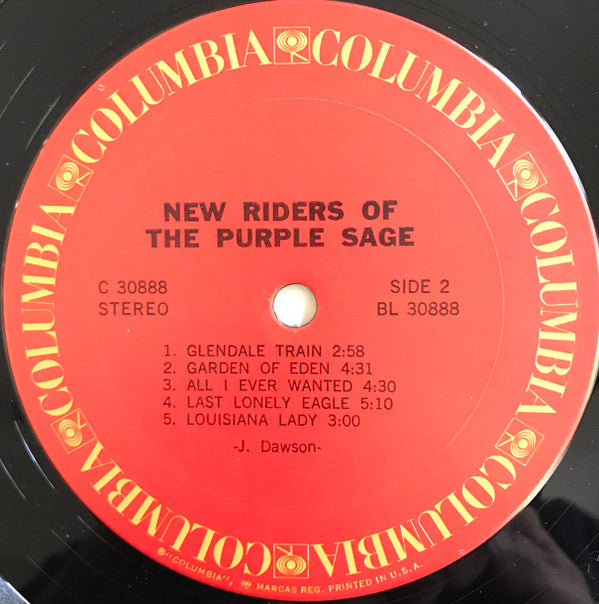 New Riders Of The Purple Sage : New Riders Of The Purple Sage (LP, Album, San)