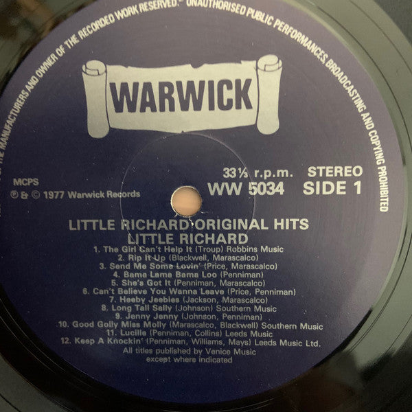 Little Richard : 22 Original Hits (LP, Comp)