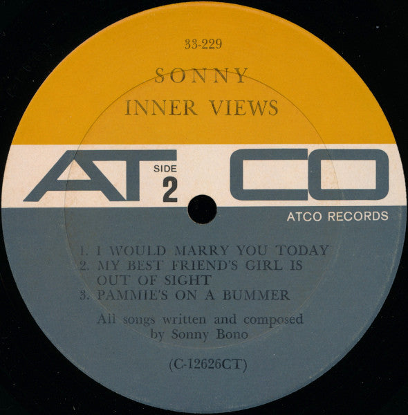 Sonny* : Inner Views (LP, Album, Mono, Ter)
