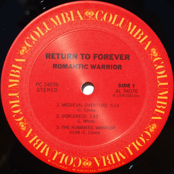 Return To Forever : Romantic Warrior (LP, Album, RE, Car)