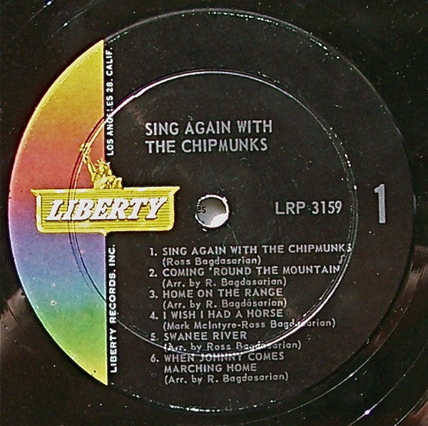 David Seville And The Chipmunks : Sing Again With The Chipmunks (LP, Mono)
