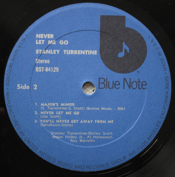 Stanley Turrentine : Never Let Me Go (LP, Album, RE)