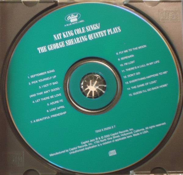 Nat King Cole / George Shearing : Nat King Cole Sings / George Shearing Plays (CD, Album, RE, RM)