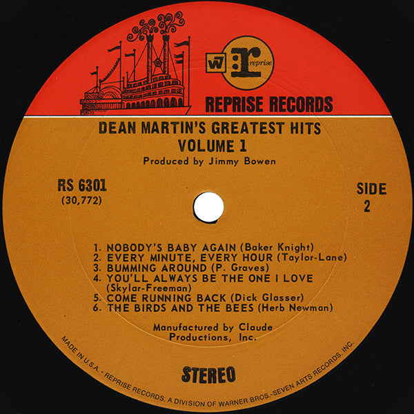 Dean Martin : Dean Martin's Greatest Hits! Vol. 1 (LP, Comp)