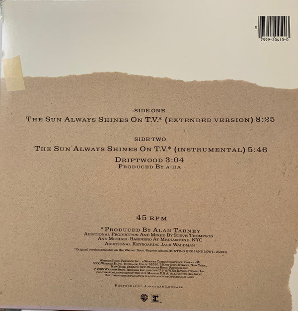 a-ha : The Sun Always Shines On T.V. (12", Maxi, SRC)