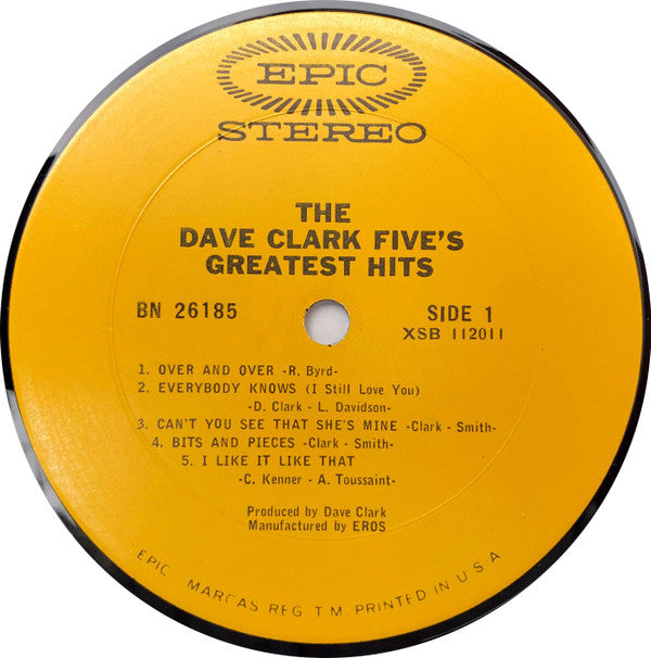 The Dave Clark Five : The Dave Clark Five's Greatest Hits (LP, Comp, RP, No )