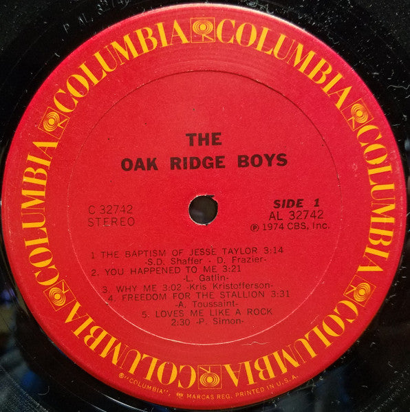 The Oak Ridge Boys : The Oak Ridge Boys (LP, Album, Ter)