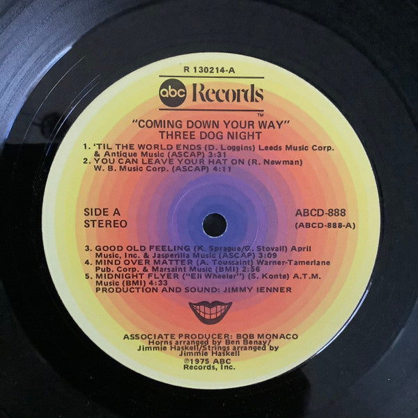 Three Dog Night : Coming Down Your Way (LP, Album, Ter)
