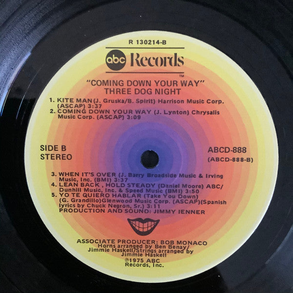 Three Dog Night : Coming Down Your Way (LP, Album, Ter)