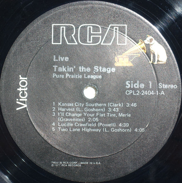 Pure Prairie League : Live!: Takin' The Stage (2xLP, Album)