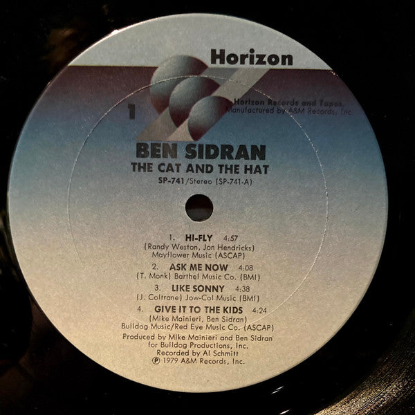Ben Sidran : The Cat And The Hat (LP, Album, Promo)