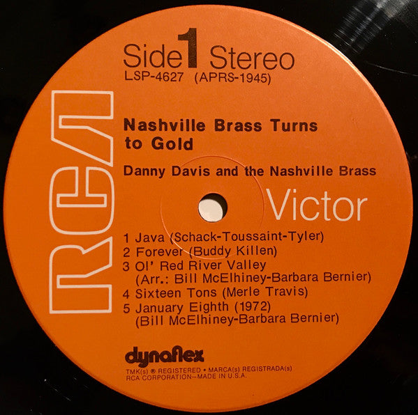 Danny Davis And The Nashville Brass* : Nashville Brass Turns To Gold (LP, Album)