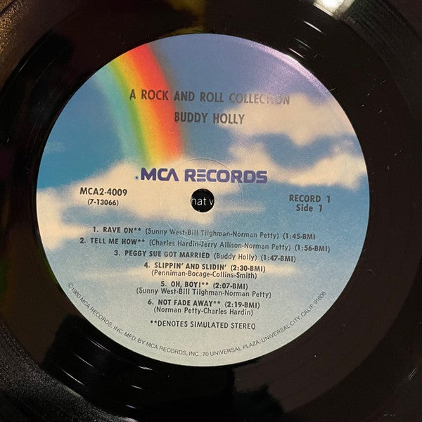 Buddy Holly : A Rock & Roll Collection (2xLP, Comp, RE, RP, Pin)