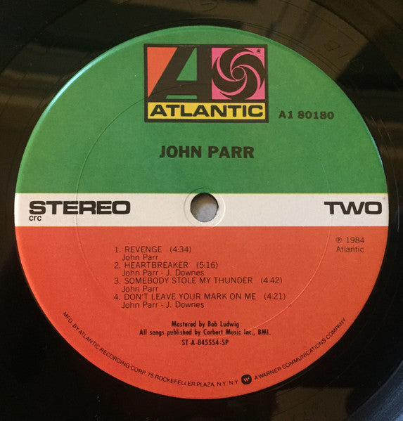 John Parr : John Parr (LP, Album, Club, CRC)