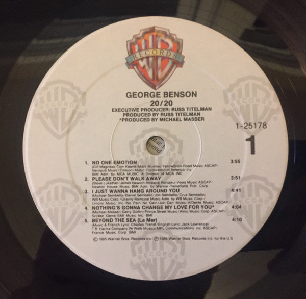 George Benson : 20/20 (LP, Album, SRC)