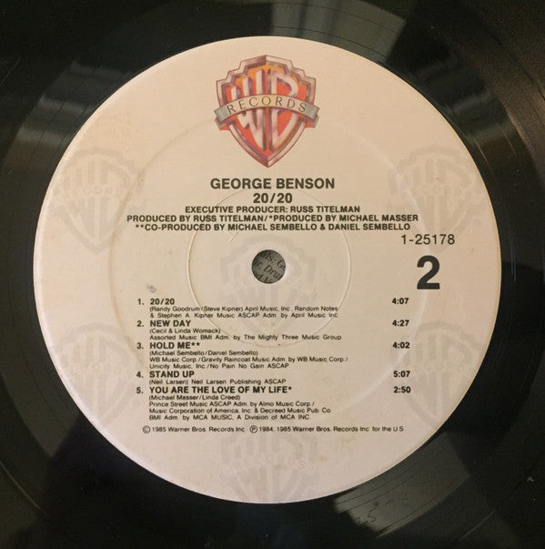 George Benson : 20/20 (LP, Album, SRC)