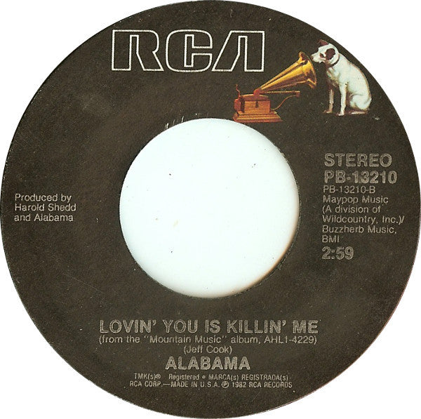 Alabama : Take Me Down (7", Single, Styrene)