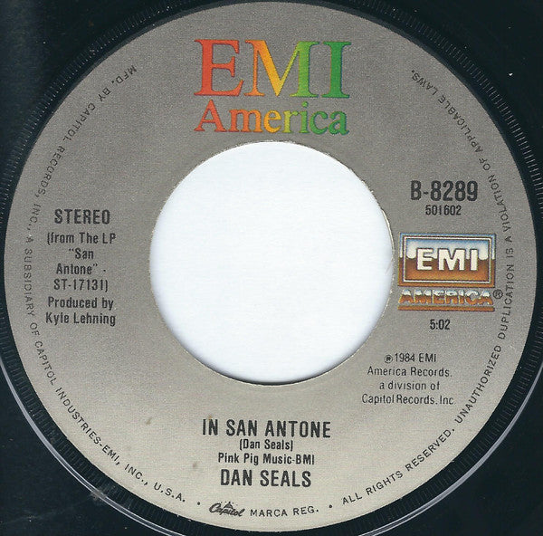 Dan Seals : Bop / In San Antone (7", Single, Jac)