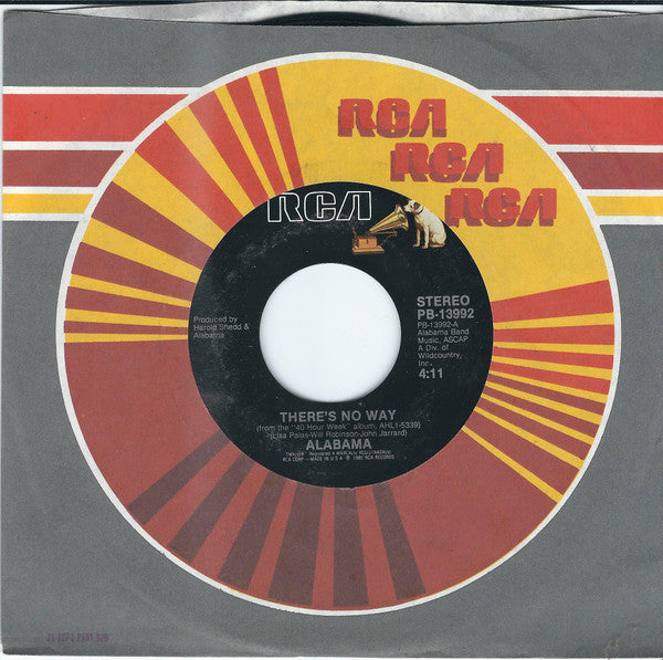 Alabama : There's No Way (7", Styrene, Ind)