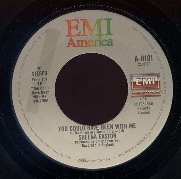 Sheena Easton : You Could Have Been With Me / Savoir Faire (7", Jac)