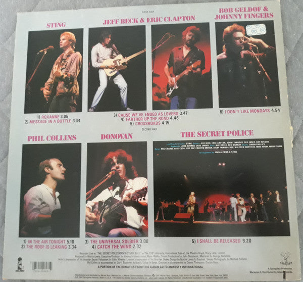 Various : The Secret Policeman's Other Ball (The Music) (LP, Album, Jac)