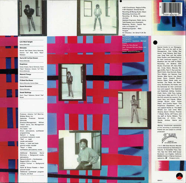 The Deele : Material Thangz (LP, Album, Spe)