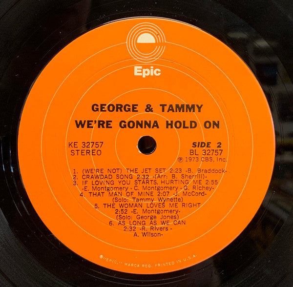 George Jones & Tammy Wynette : We're Gonna Hold On (LP, Album, Ter)