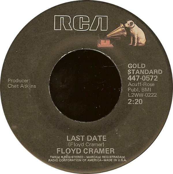 Floyd Cramer : Last Date / San Antonio Rose (7", Single, RE)