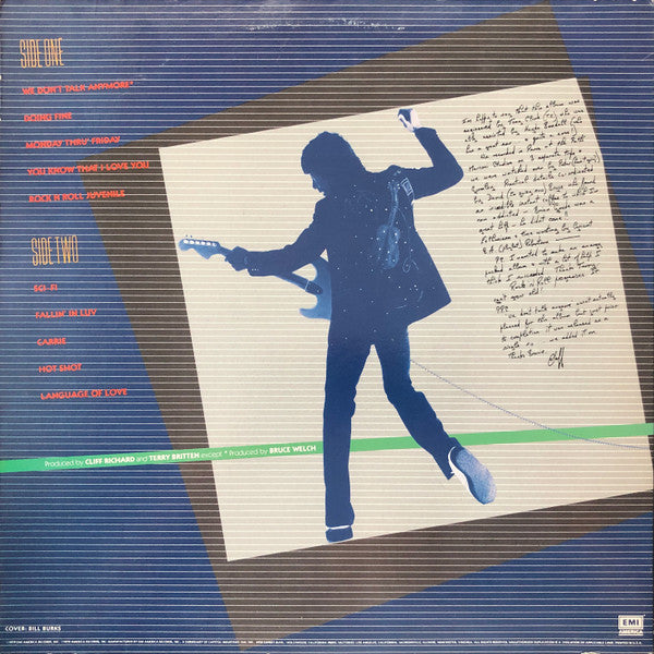 Cliff Richard : We Don't Talk Anymore (LP, Album, Jac)