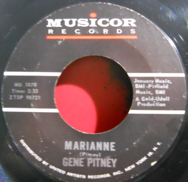 Gene Pitney : I Must Be Seeing Things / Marianne (7", Single)