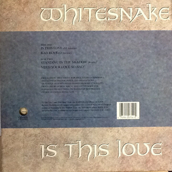 Whitesnake : Is This Love (12", Maxi)