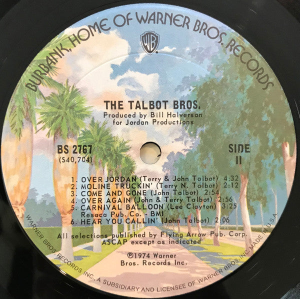 The Talbot Bros. : The Talbot Bros. (LP, Album, San)
