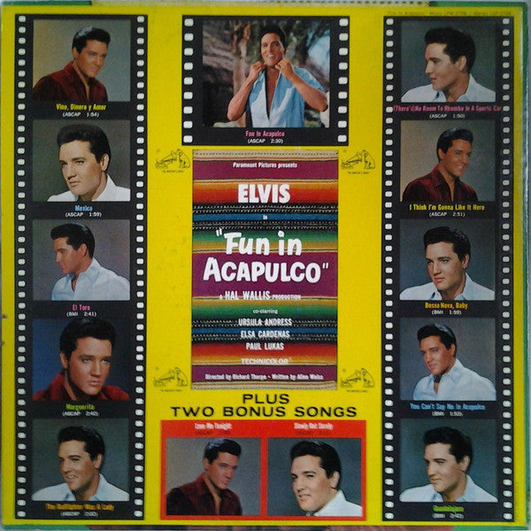 Elvis* : Fun In Acapulco (LP, Album, Mono)