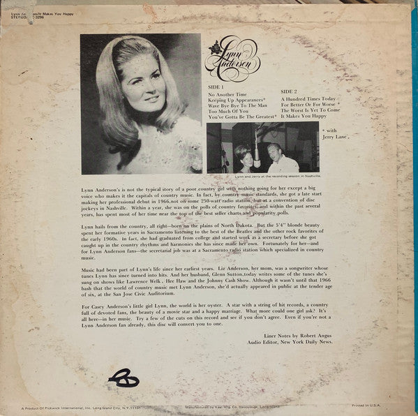 Lynn Anderson : It Makes You Happy (LP, Album)