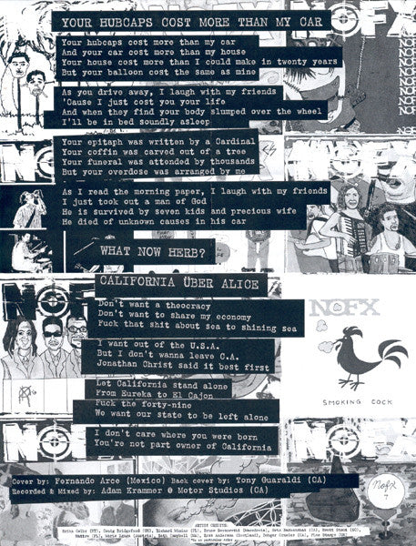 NOFX : 7 Inch Of The Month Club #8 (7", Single, RP)