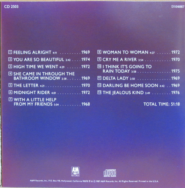 Joe Cocker : Classics Volume 4 (CD, Comp, Club, RP)
