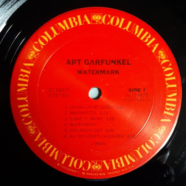 Art Garfunkel : Watermark (LP, Album, wit)
