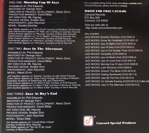 Various : Jazz Moods: A Great Day Of Jazz (3xCD, Comp, Dig)