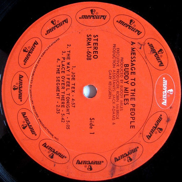 Buddy Miles : A Message To The People (LP, Album, Pre)