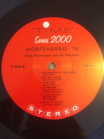Hugo Montenegro And His Orchestra : Process 70 (LP)