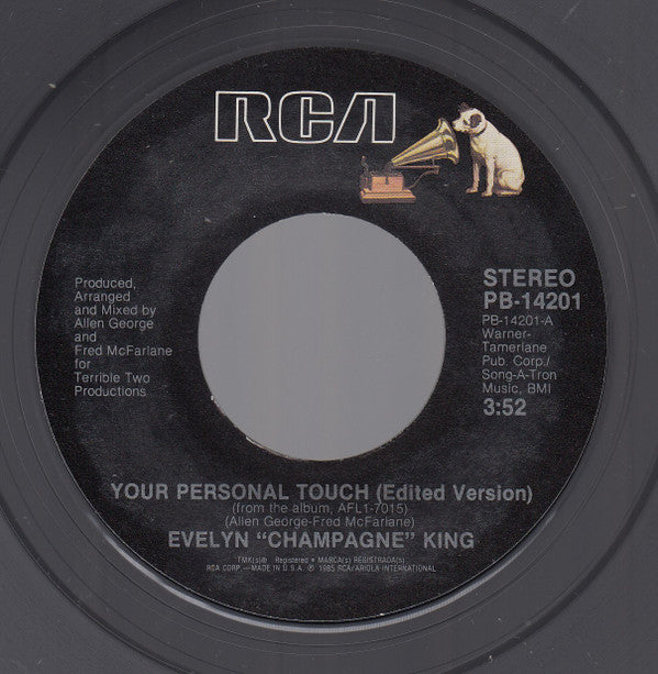 Evelyn "Champagne" King* : Your Personal Touch (7", Single, Styrene, Ind)