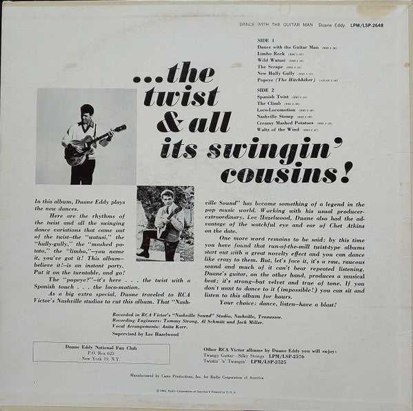 Duane Eddy : Dance With The Guitar Man (LP, Album, Mono, Ind)