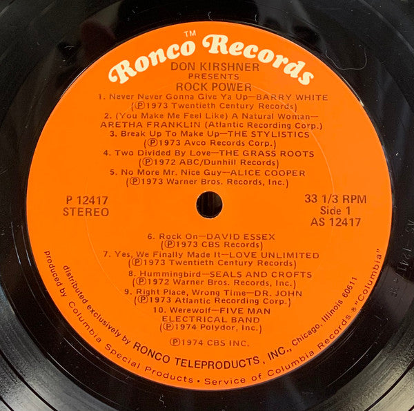 Various : Rock Power (LP, Comp, San)