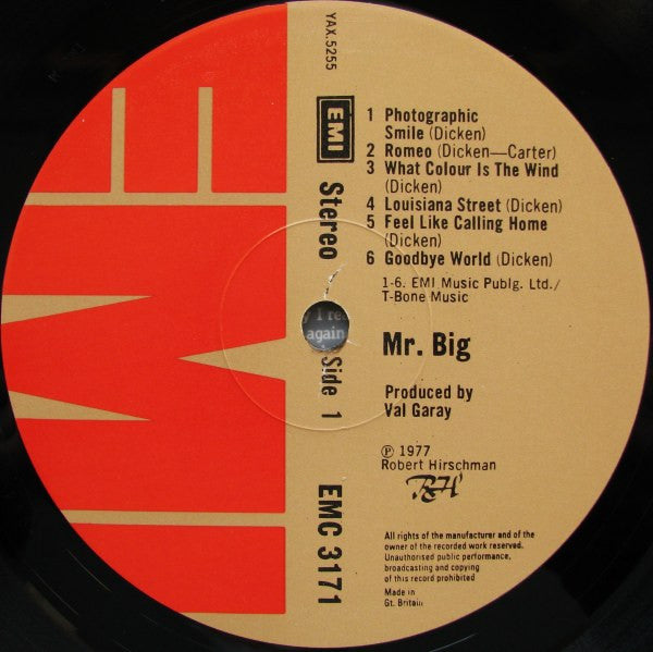 Mr. Big* : Mr. Big (LP, Album)