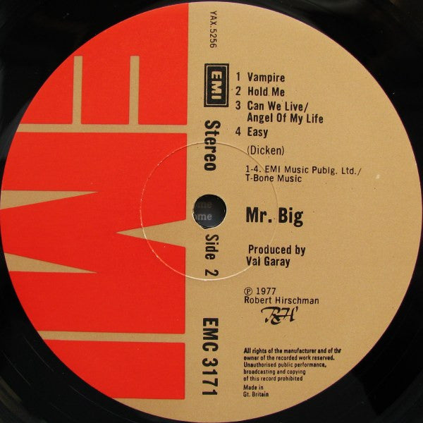 Mr. Big* : Mr. Big (LP, Album)