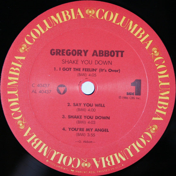 Gregory Abbott : Shake You Down (LP, Album)