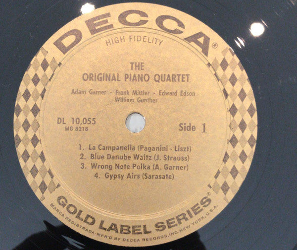 The Original Piano Quartet* : Forty Fabulous Fingers Vol. 2 (LP, Mono)