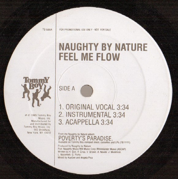 Naughty By Nature : Feel Me Flow / Craziest (12", Promo)